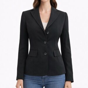Jcrew 100% Wool tailored dark gray blazer